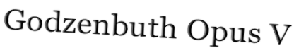 Godzenbuth Opus V
